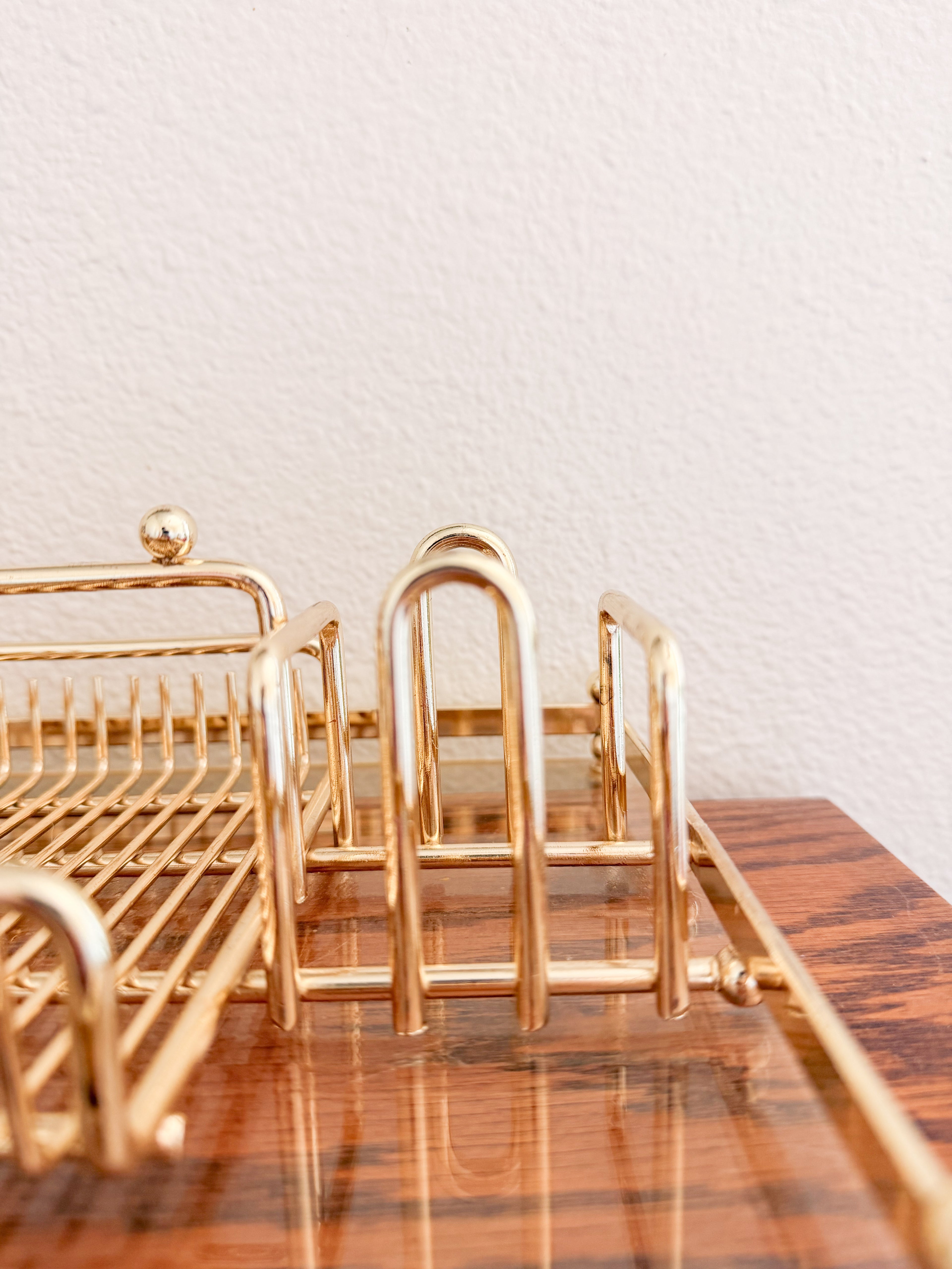 Gold and Lucite Organizer
