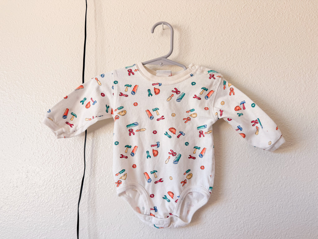 Vintage Handyman Onesie - Size 6 months