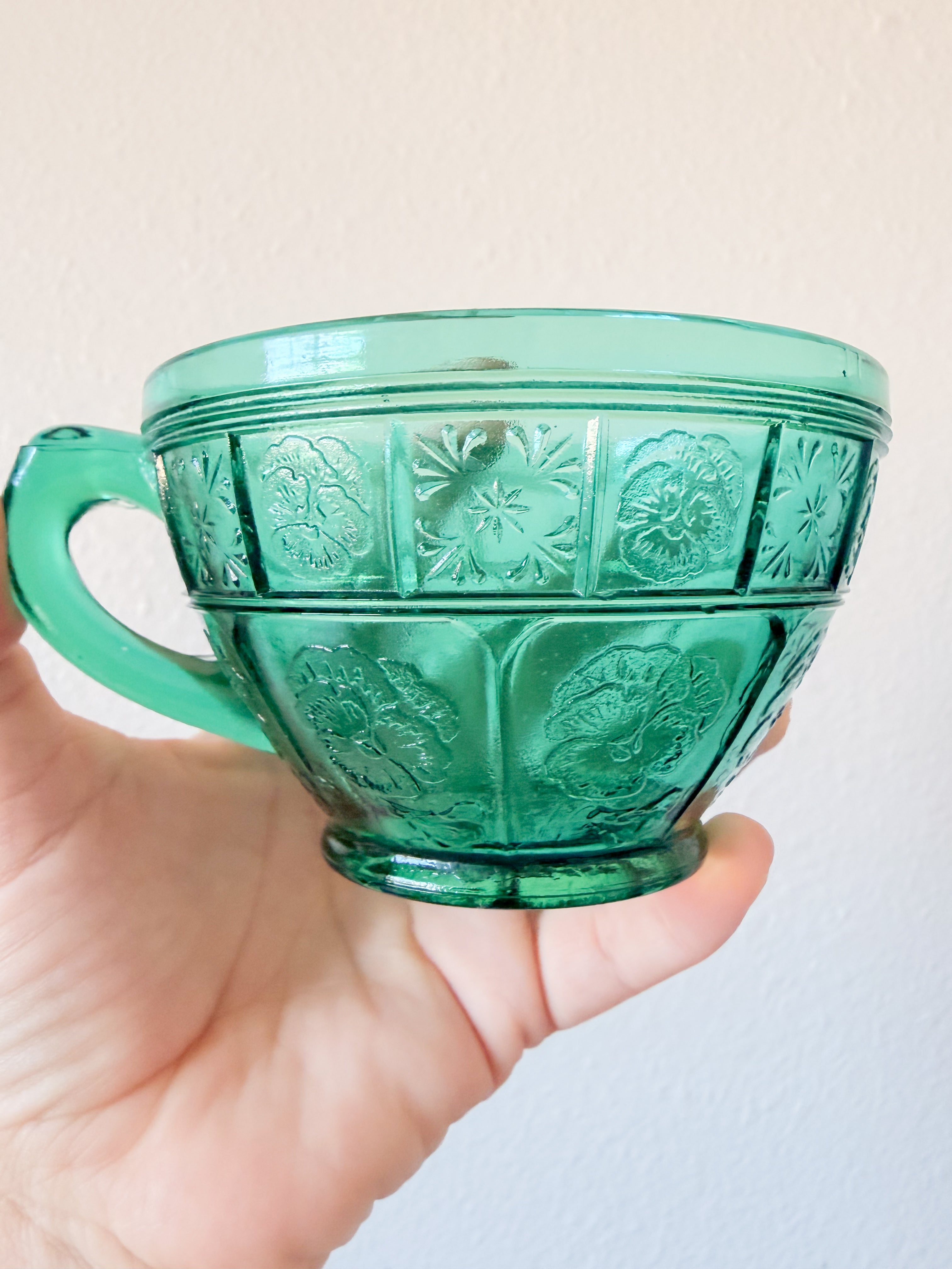 Teal 1930s Teacup