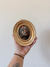 Load image into Gallery viewer, Oval Framed Floral Print
