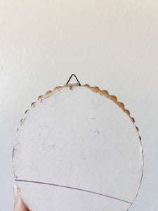 Oval Framed Floral Print