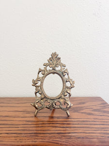 Ornate Brass Easel Frame
