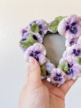 Load image into Gallery viewer, Double Floral Violet Frame
