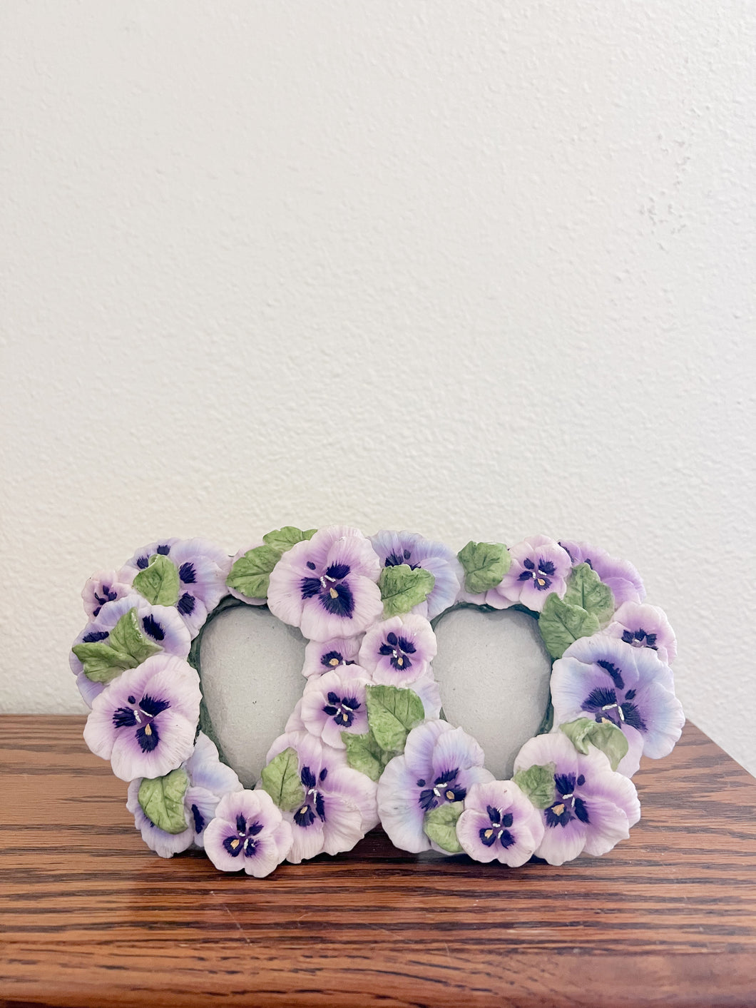 Double Floral Violet Frame