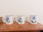 Trio of Blue Flower Mugs