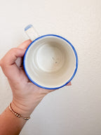 Trio of Blue Flower Mugs