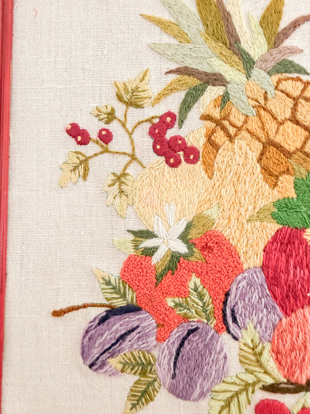 Vintage Fruit Crewel