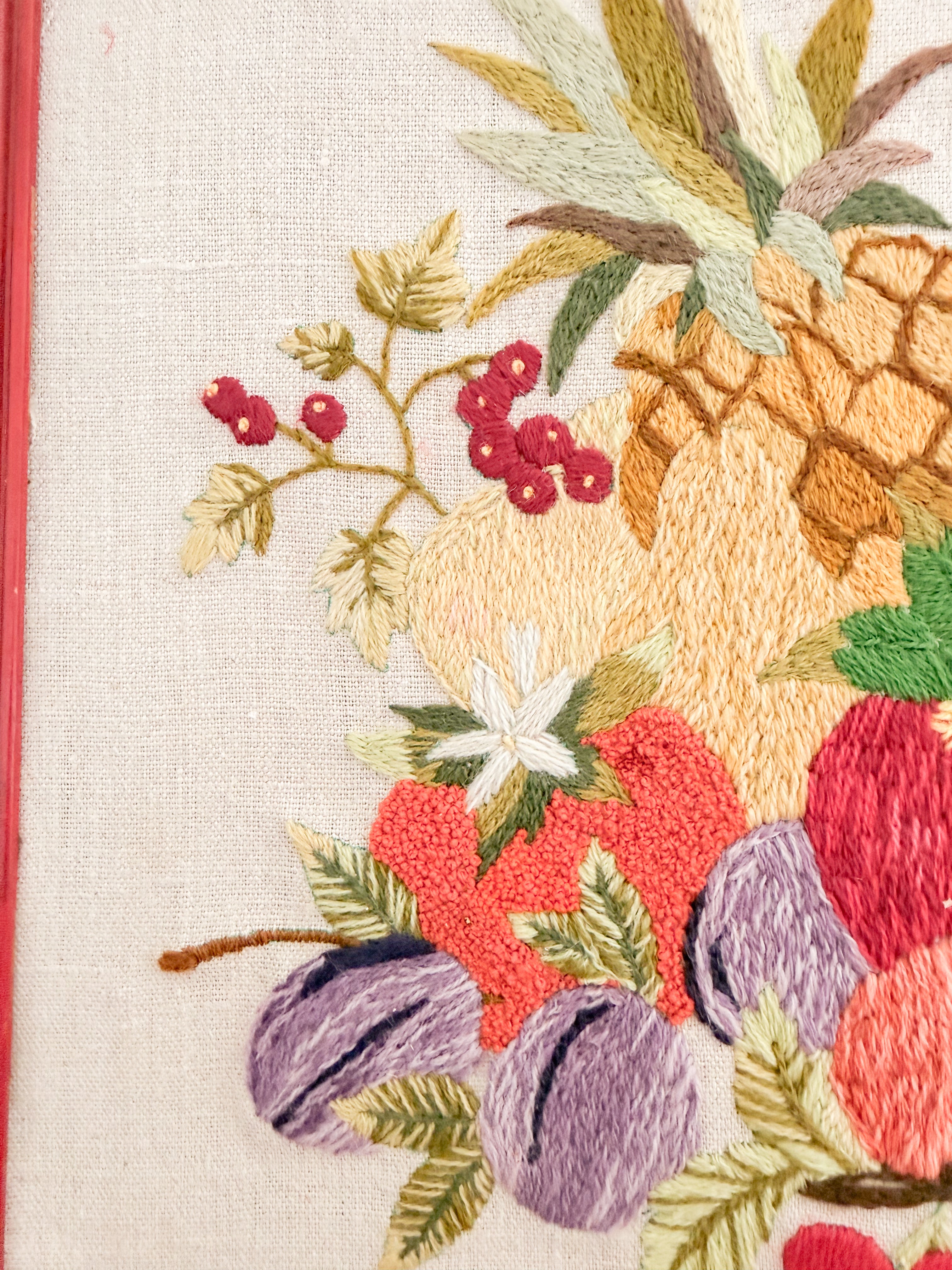 Vintage Fruit Crewel