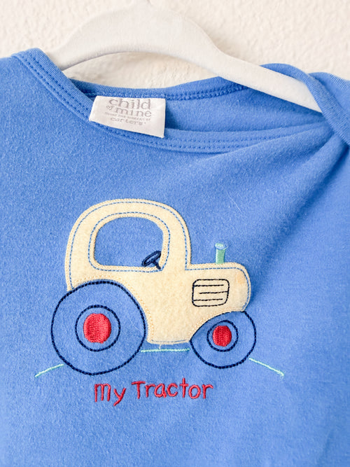 Baby Tractor Romper - Size 0-3 m