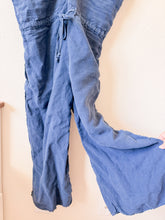 Load image into Gallery viewer, Blue Linen Jumpsuit - Size Small
