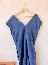 Load image into Gallery viewer, Blue Linen Jumpsuit - Size Small
