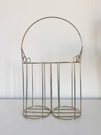 Gold Wire Wine Basket