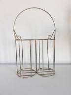 Gold Wire Wine Basket