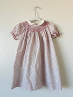 Pink Smocked Little Girl Dress - Size