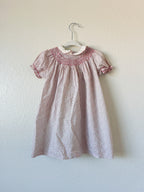 Pink Smocked Little Girl Dress - Size