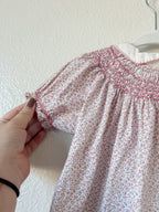 Pink Smocked Little Girl Dress - Size