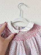 Pink Smocked Little Girl Dress - Size