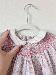 Pink Smocked Little Girl Dress - Size