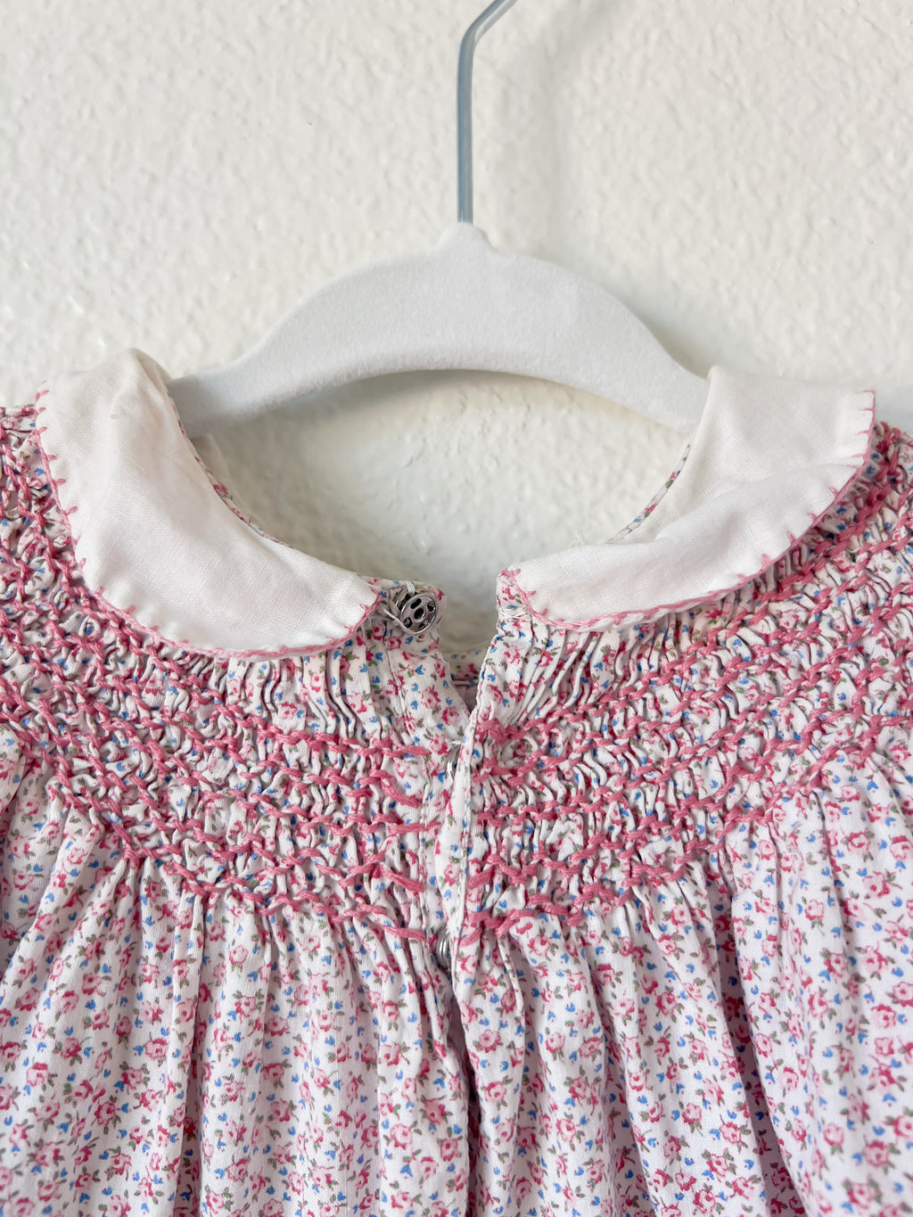 Pink Smocked Little Girl Dress - Size