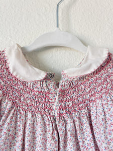 Pink Smocked Little Girl Dress - Size
