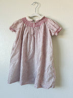 Pink Smocked Little Girl Dress - Size