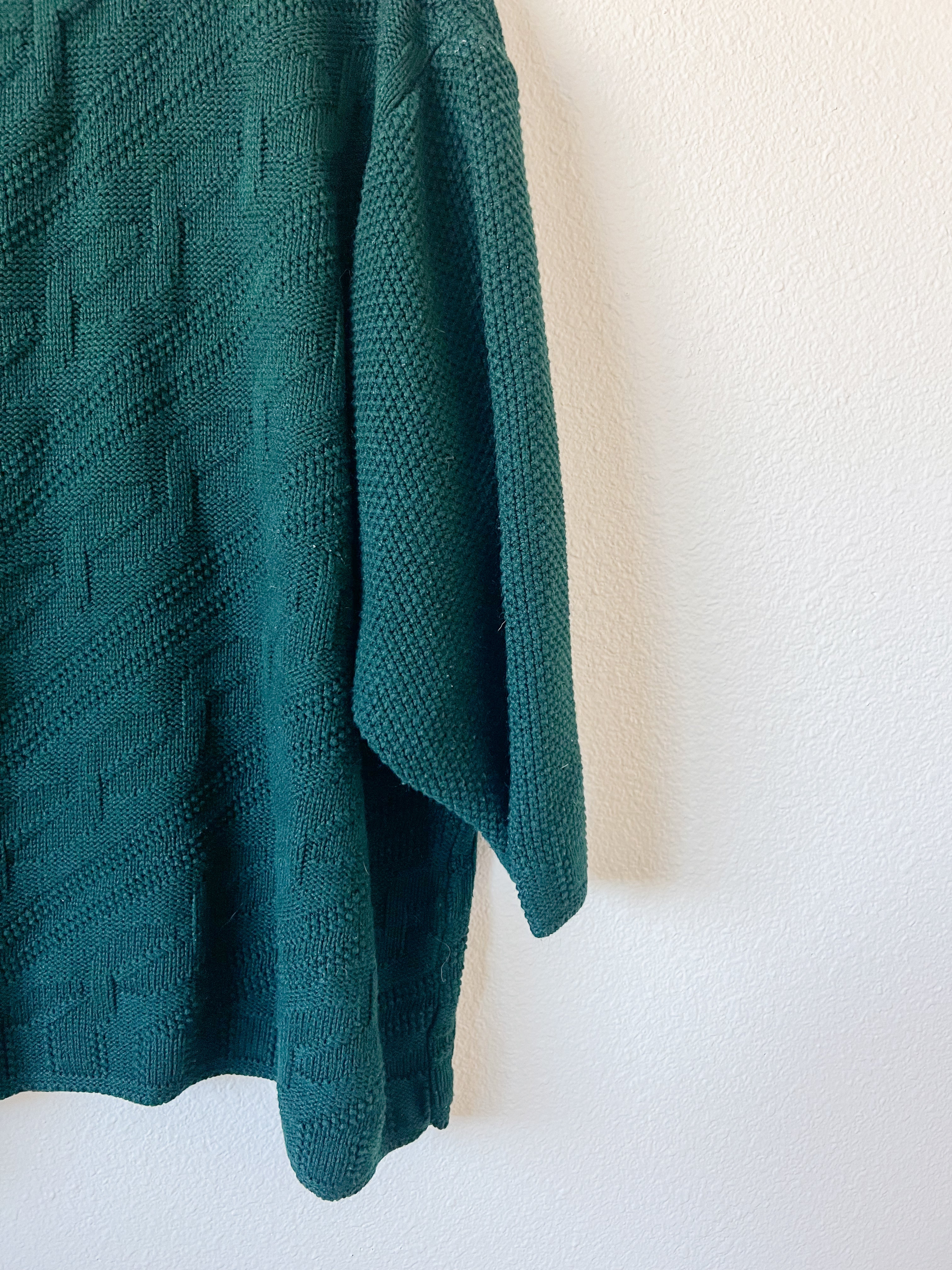 Hunter Green Knit Sweater - Size 26W