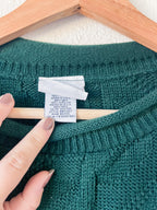 Hunter Green Knit Sweater - Size 26W