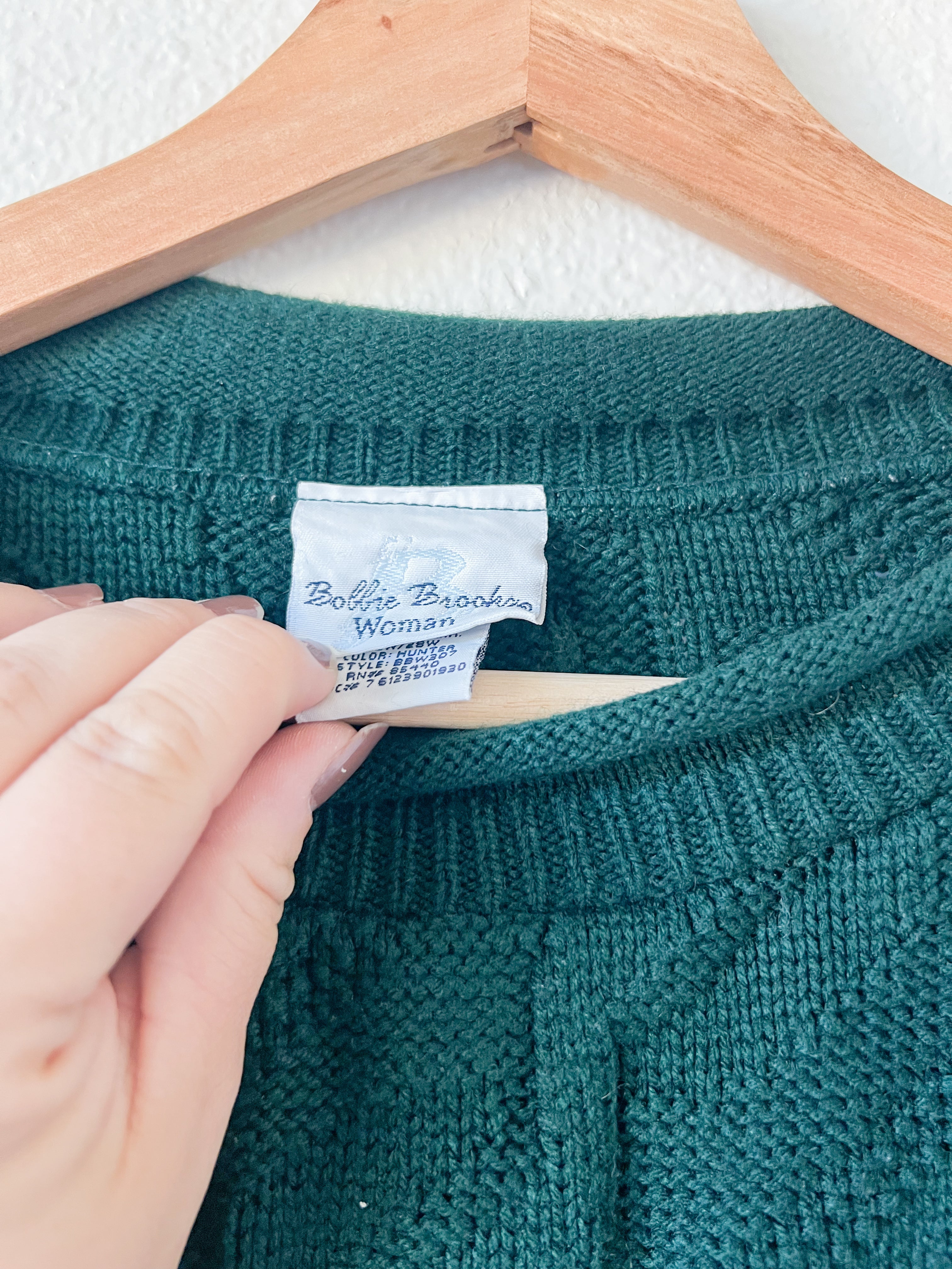 Hunter Green Knit Sweater - Size 26W