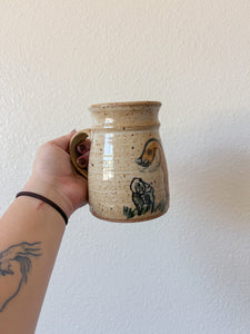 Stoneware Goat Mug