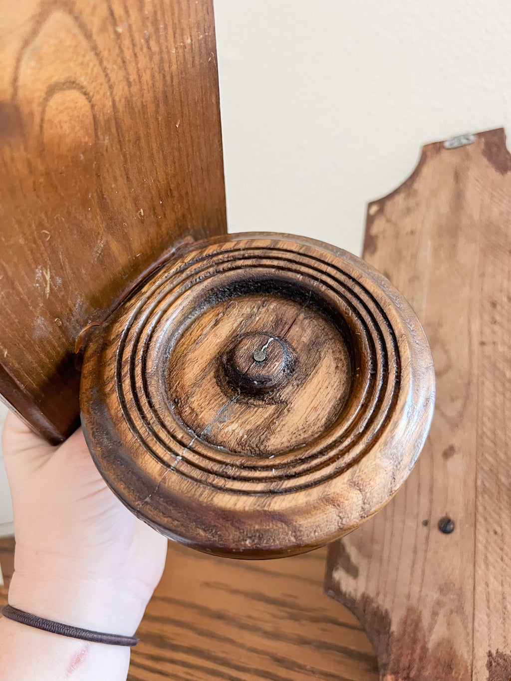 Wooden Wall Sconce Candle Holders