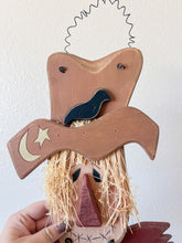 Load image into Gallery viewer, Wooden Scarecrow Wall Hanging
