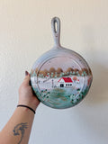 Hand Painted Cast Iron Skillet