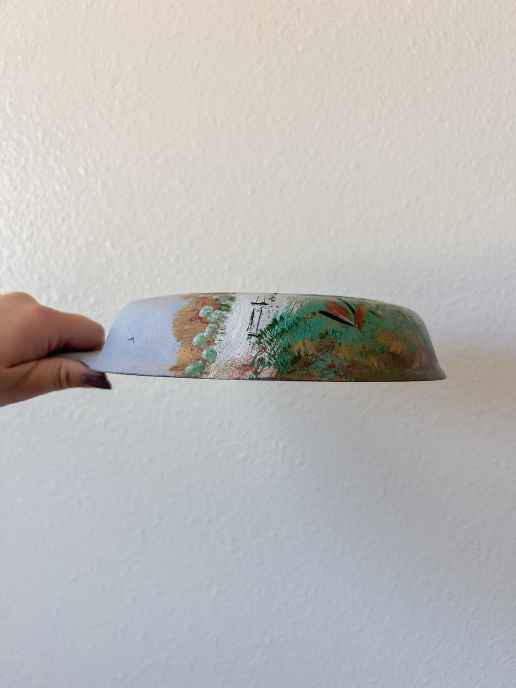 Hand Painted Cast Iron Skillet