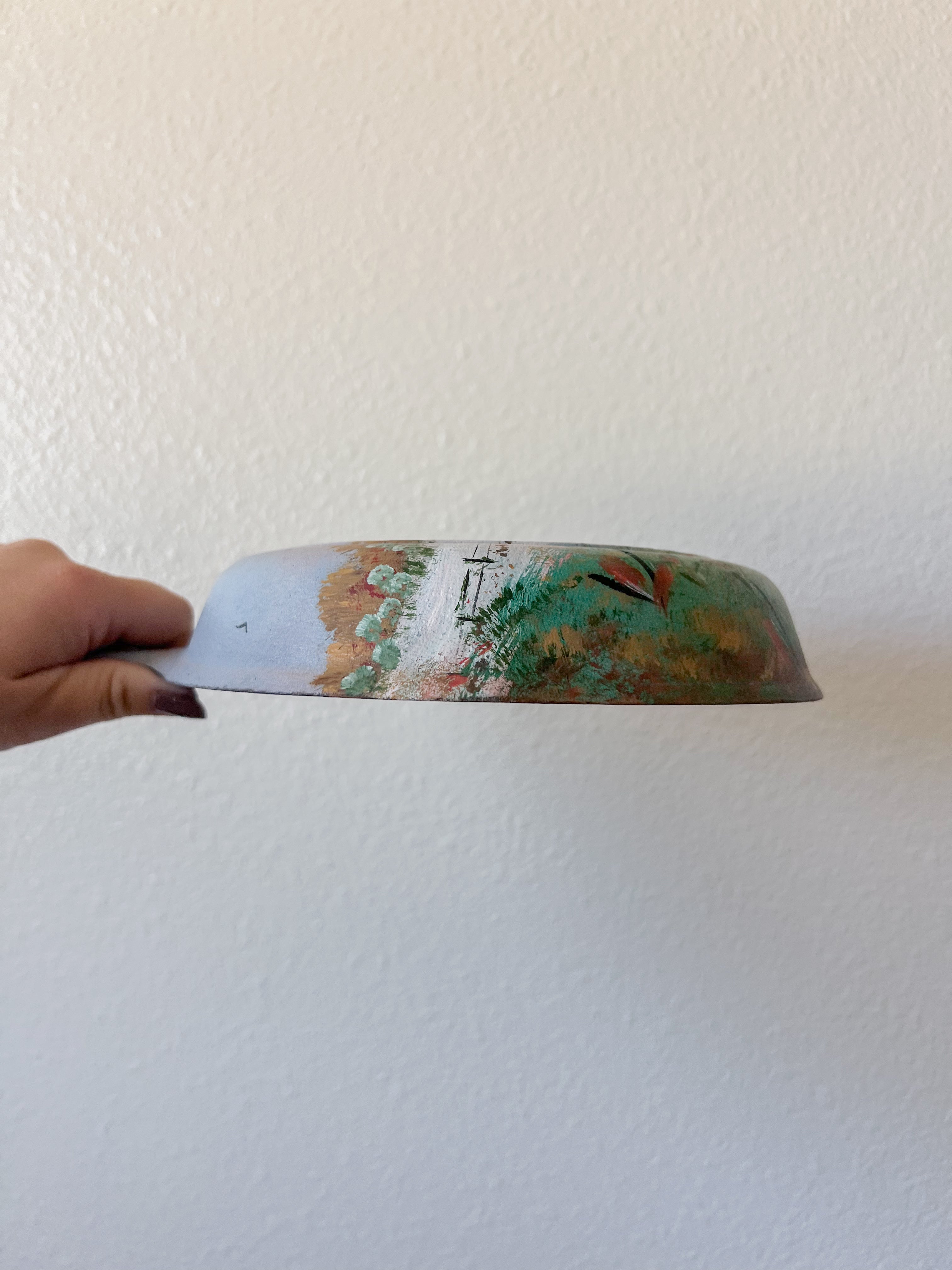 Hand Painted Cast Iron Skillet