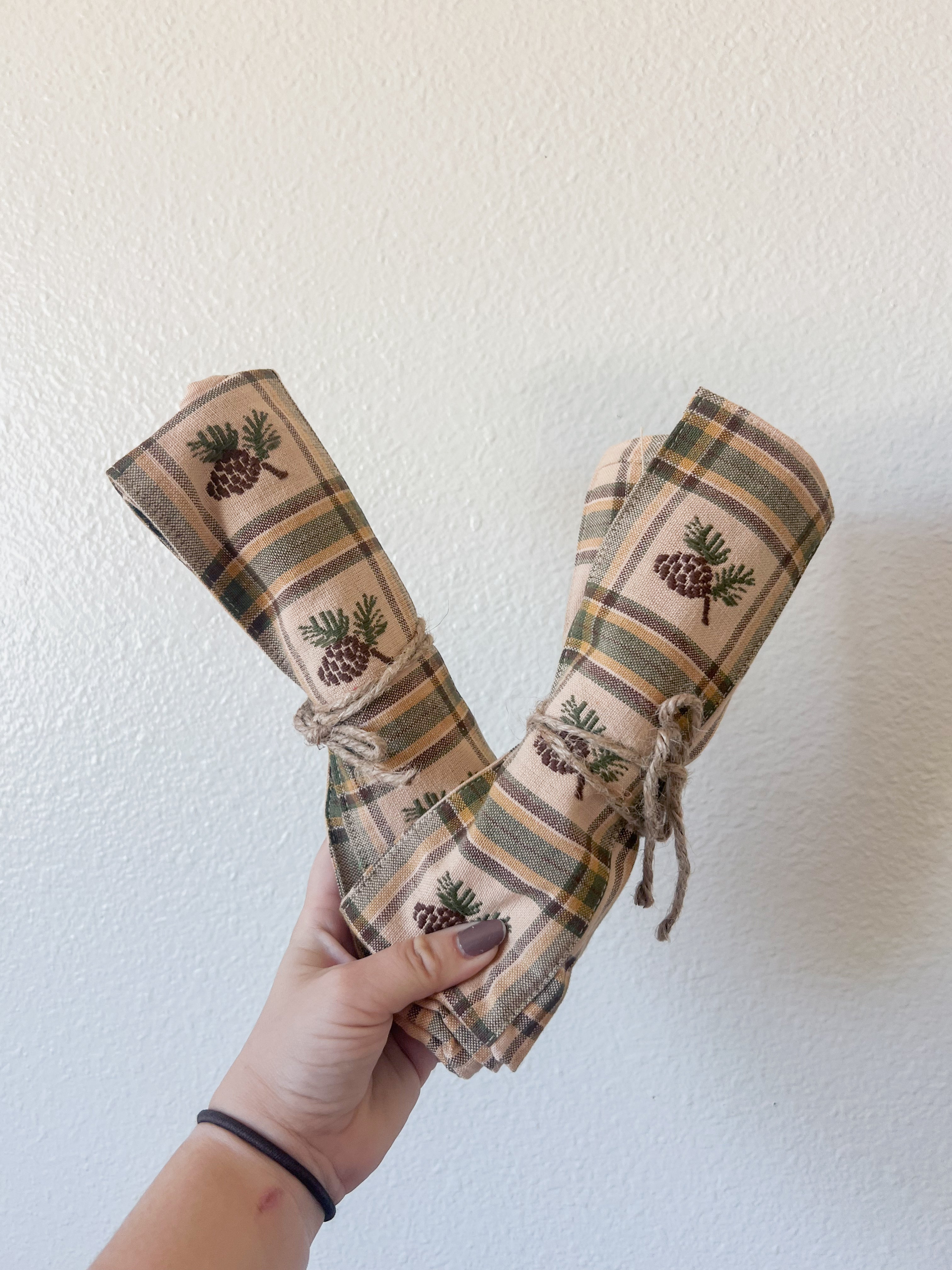 Pinecone Kitchen Towels