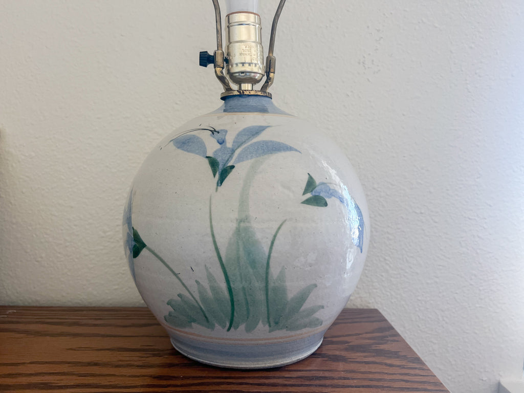 Blue Ceramic Lamp