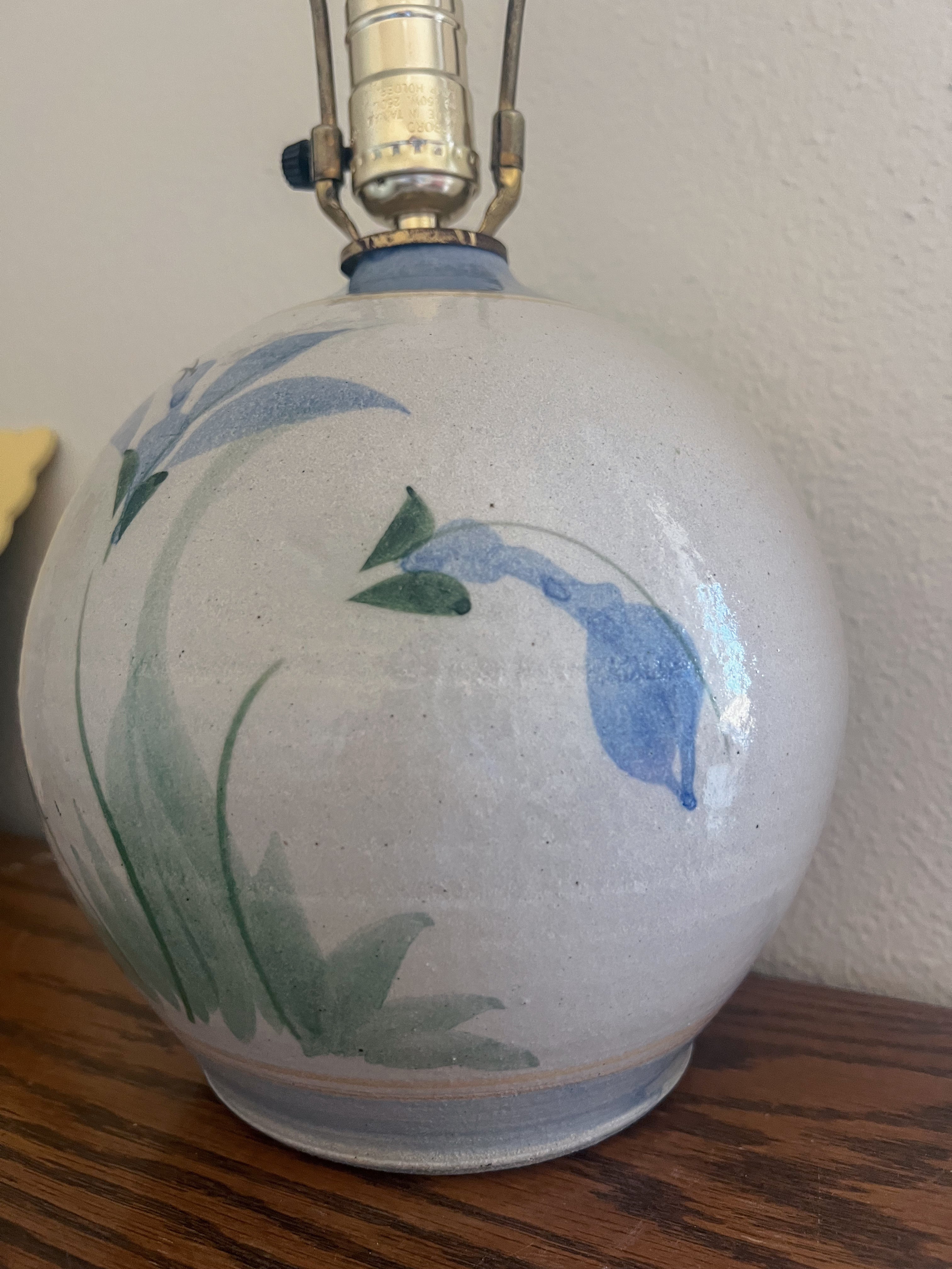 Blue Ceramic Lamp
