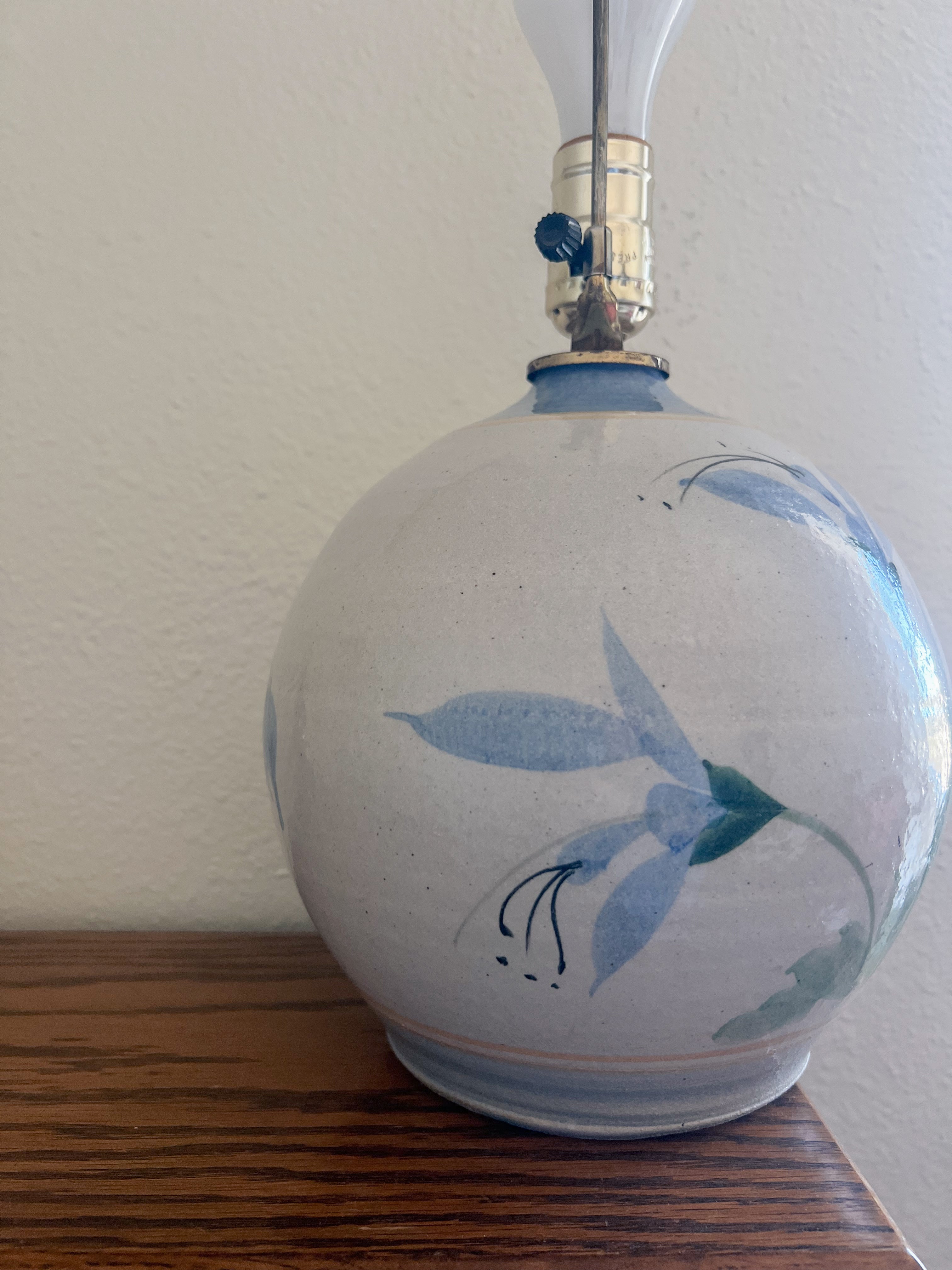 Blue Ceramic Lamp