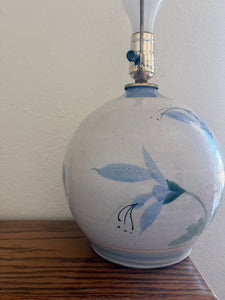 Blue Ceramic Lamp
