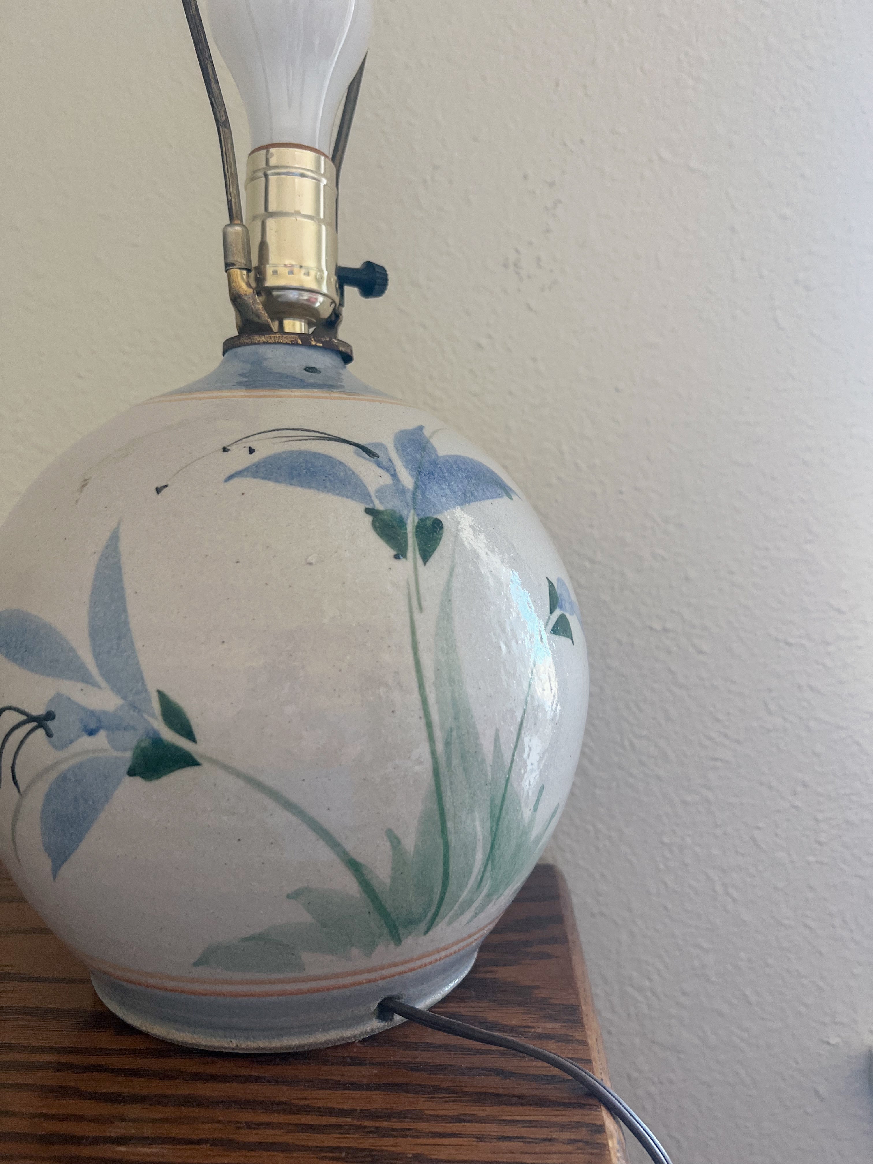 Blue Ceramic Lamp
