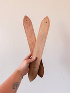 Pair of Wooden Sconce Candle Holders