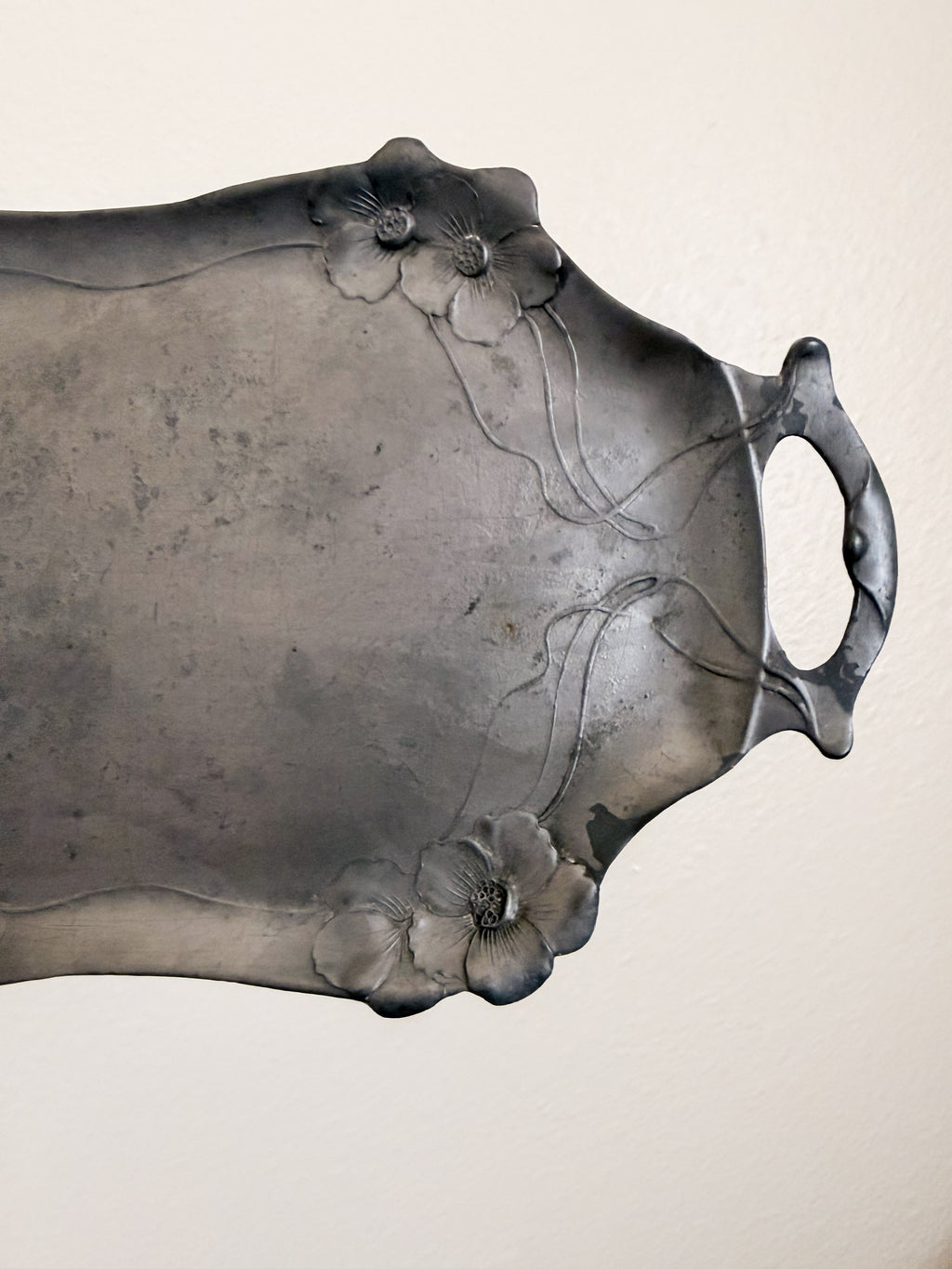 Art Nouveau Pewter Tray