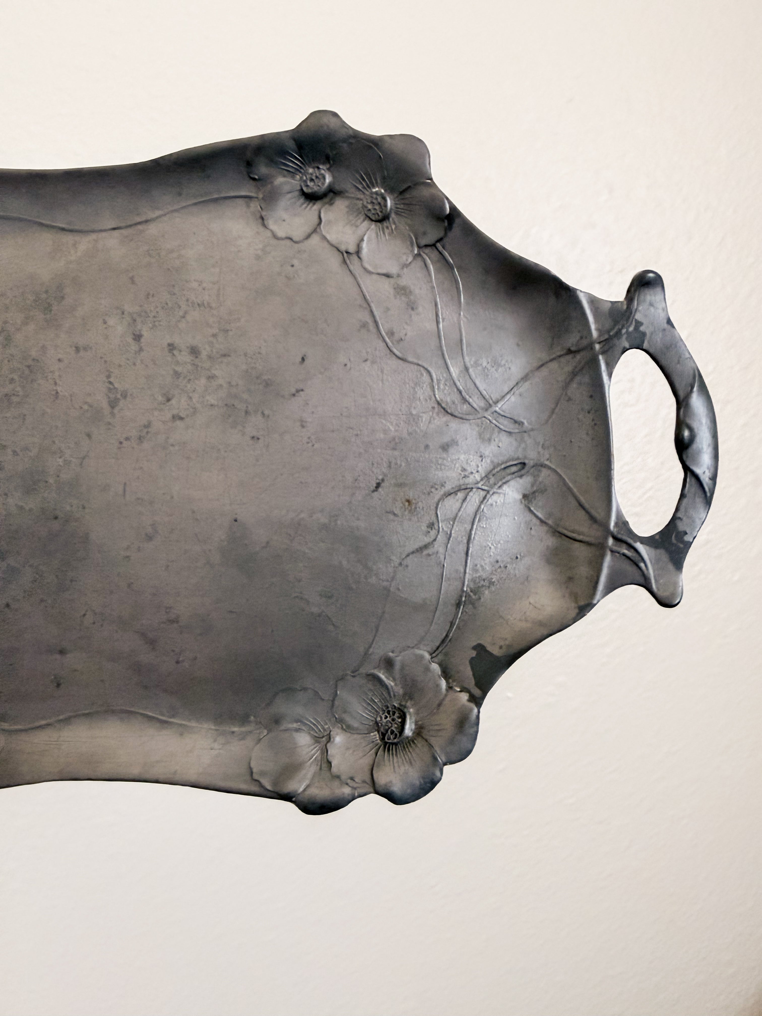 Art Nouveau Pewter Tray