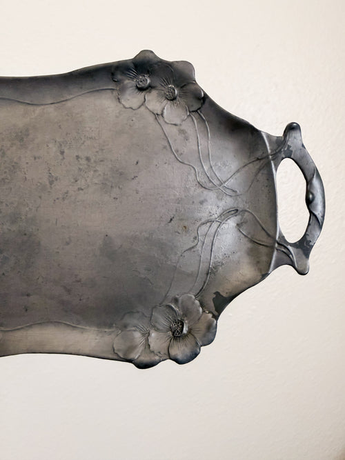Art Nouveau Pewter Tray