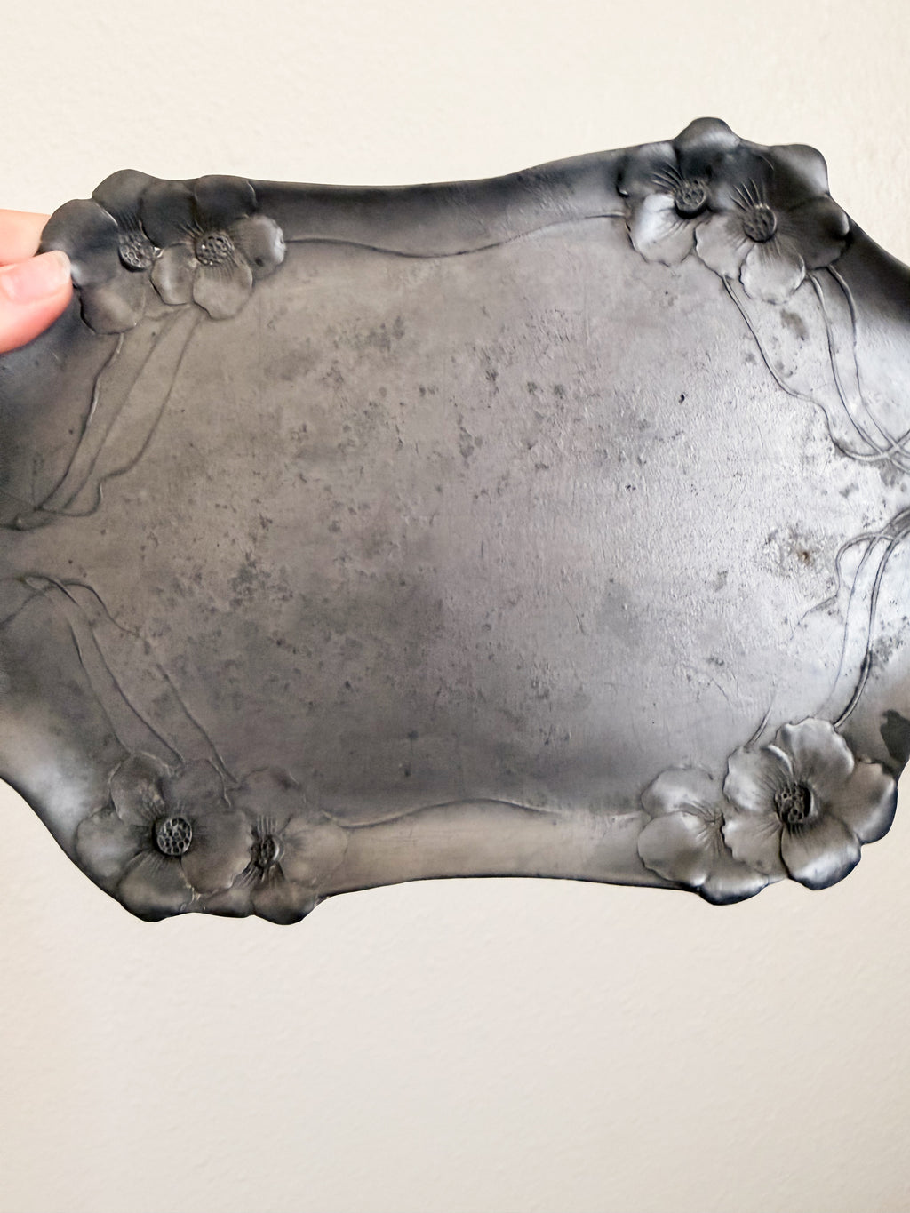 Art Nouveau Pewter Tray
