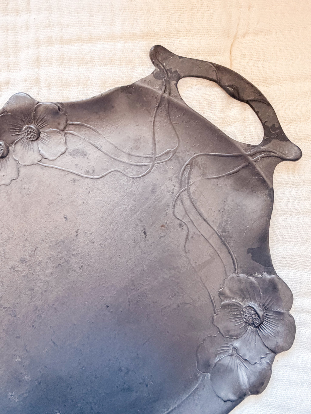 Art Nouveau Pewter Tray