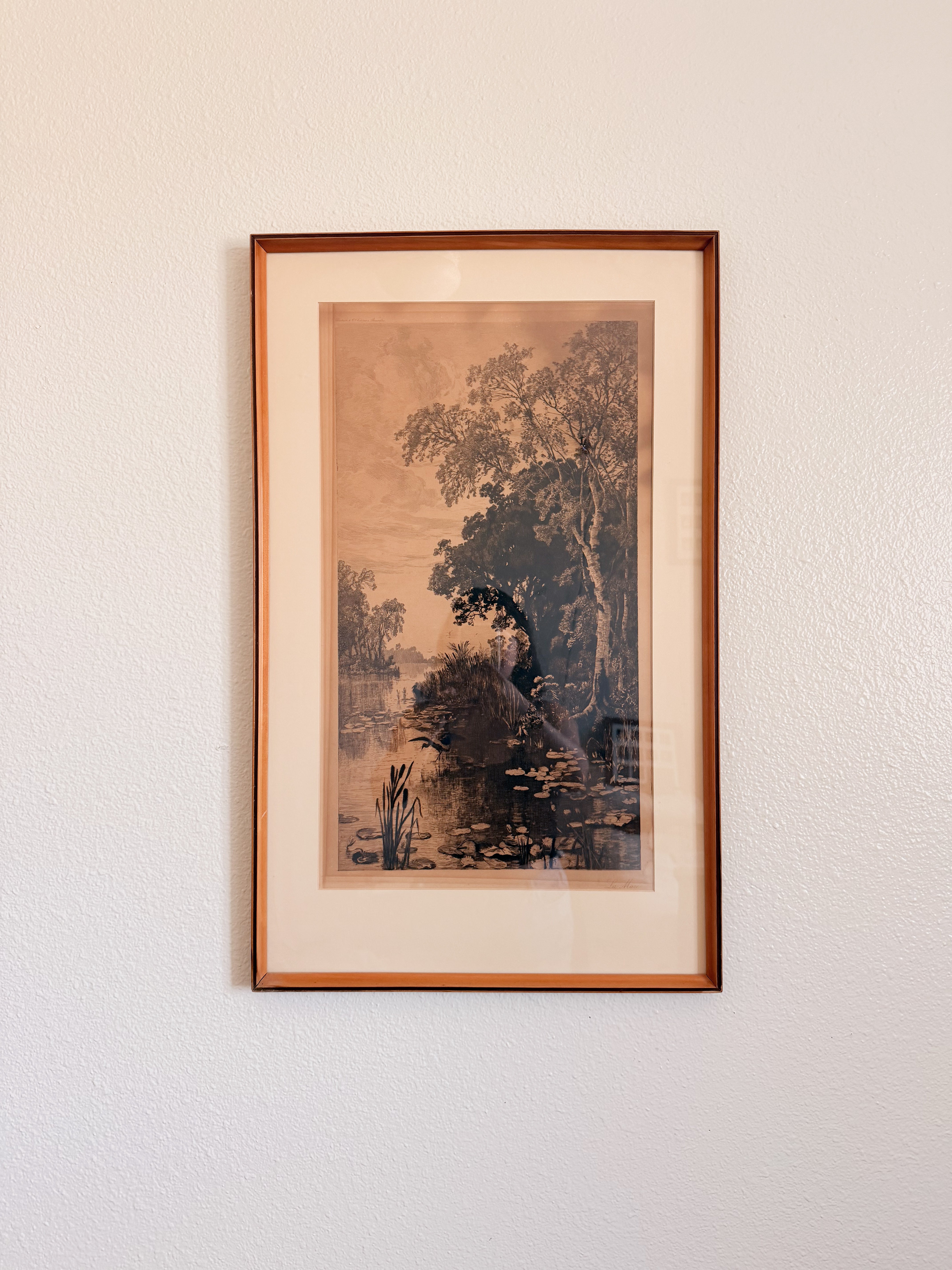 French Pond Framed Print