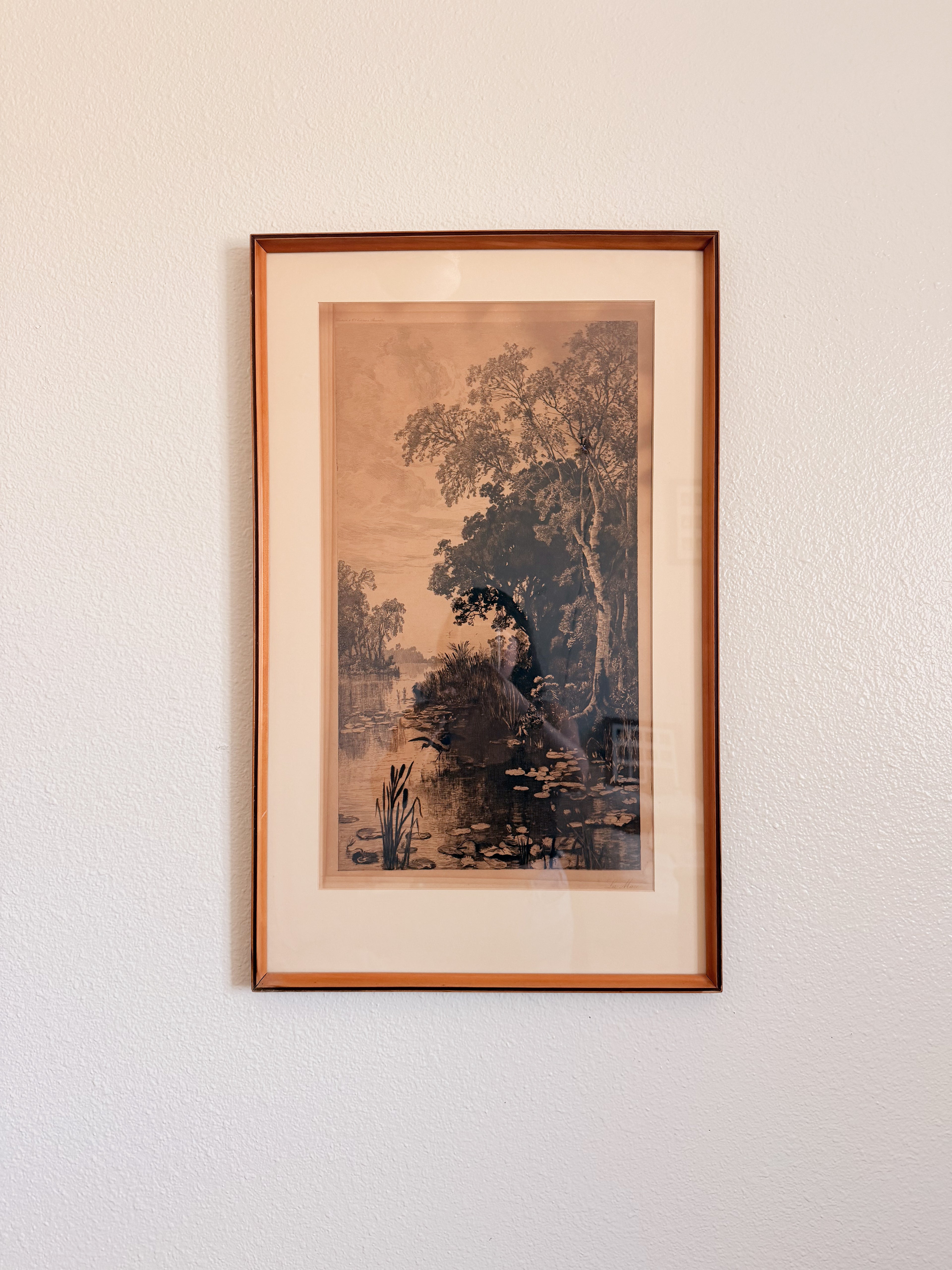 French Pond Framed Print