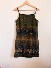 Load image into Gallery viewer, 90s Green Crinkle Dress - Size S/M
