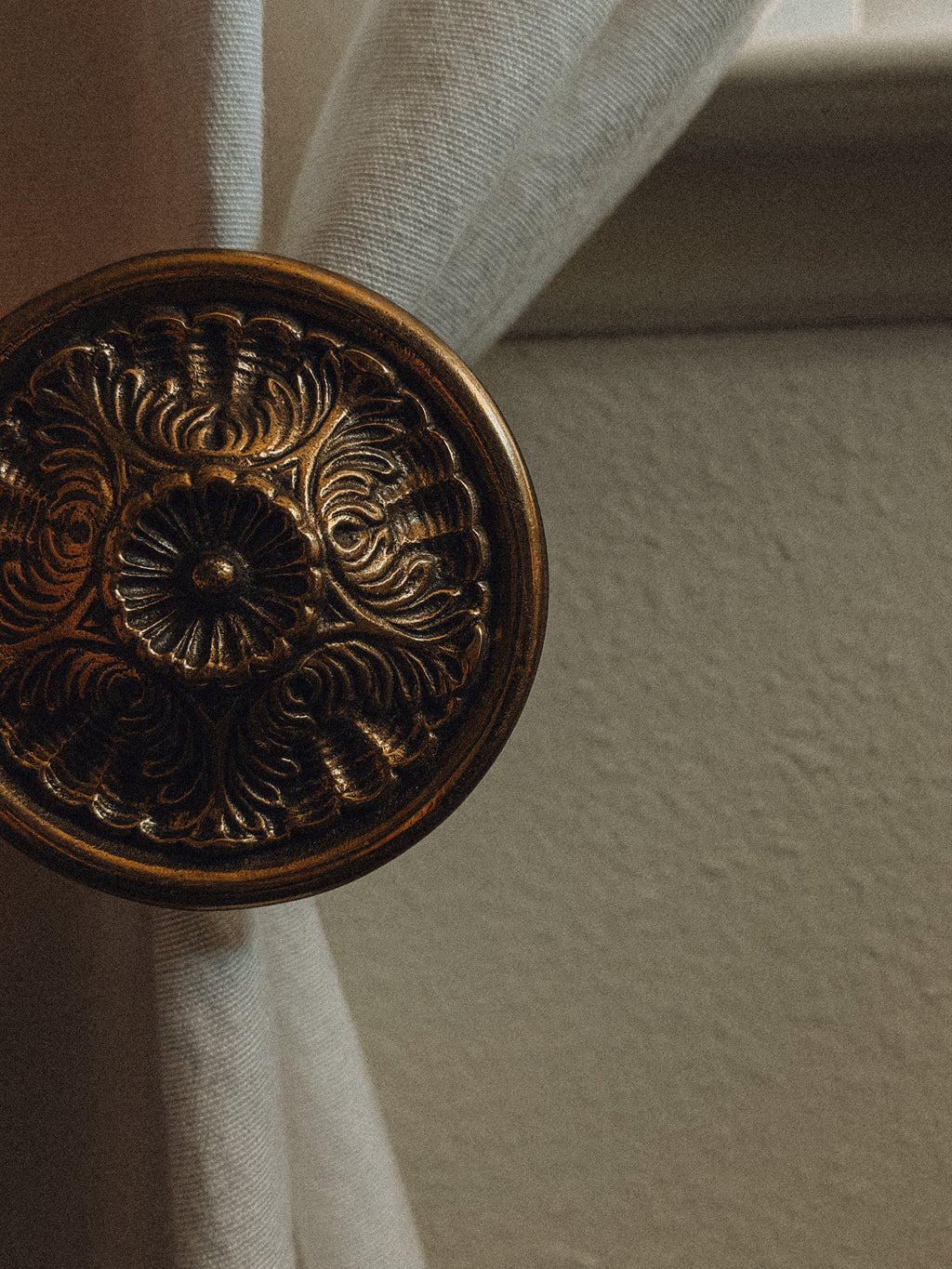 Brass Curtain Holdbacks